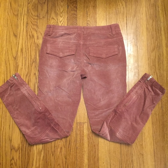 Free People Velvet Pink Skinny Pant -- Size 28 - Picture 6 of 7